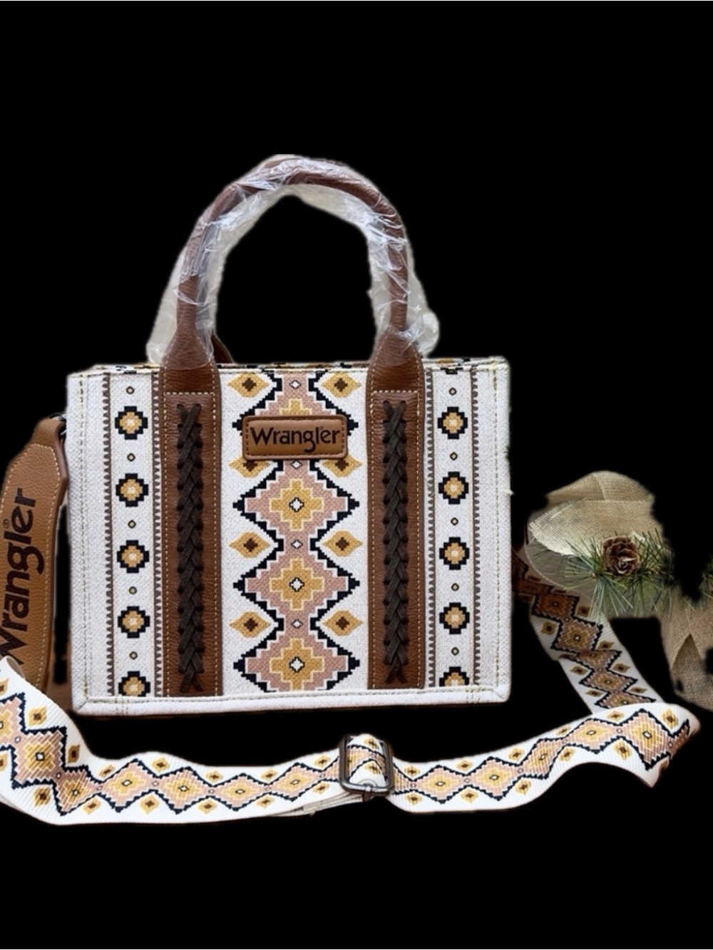 Wrangler Aztec Southwestern Tote Bag